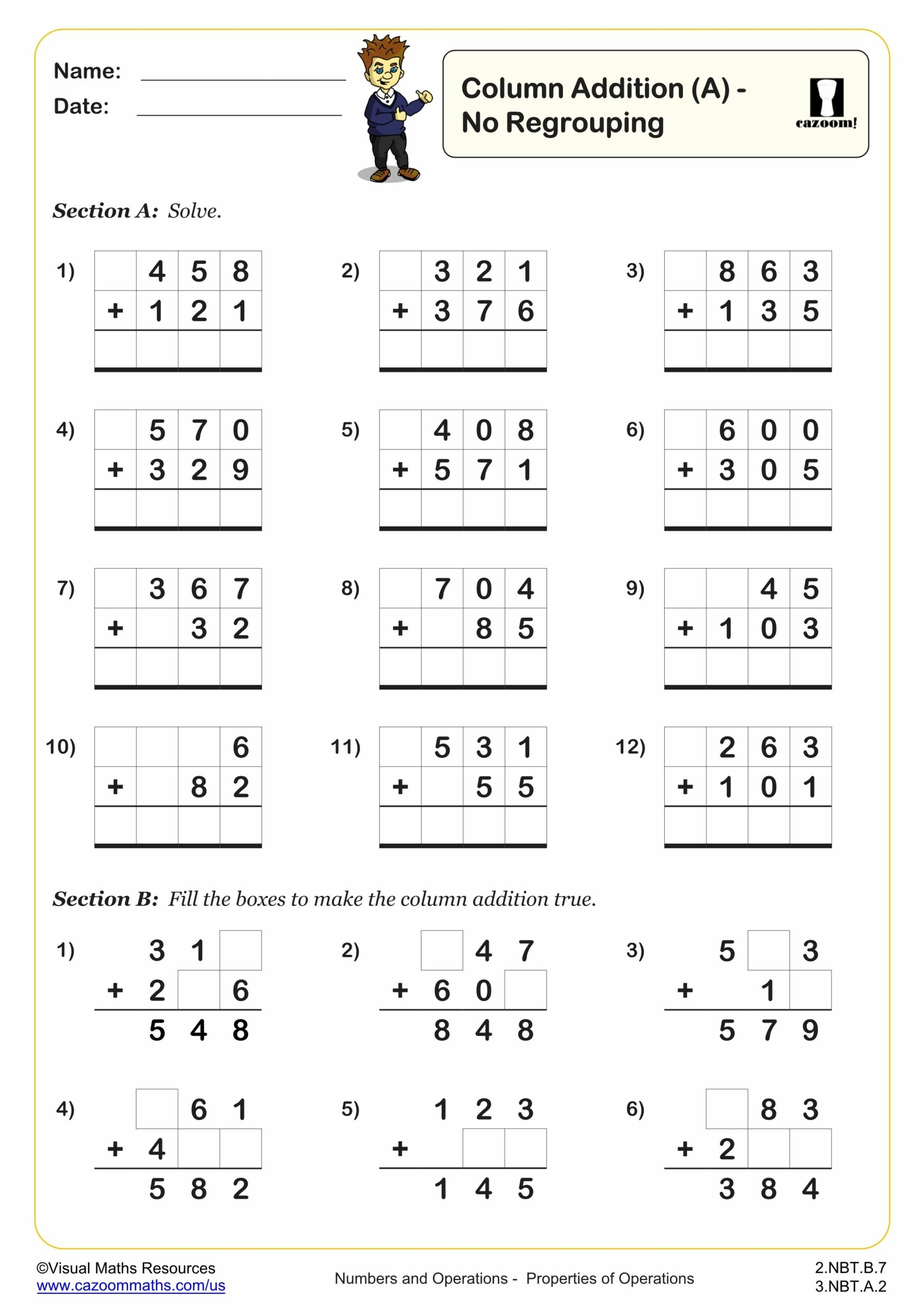 addition worksheets pdf