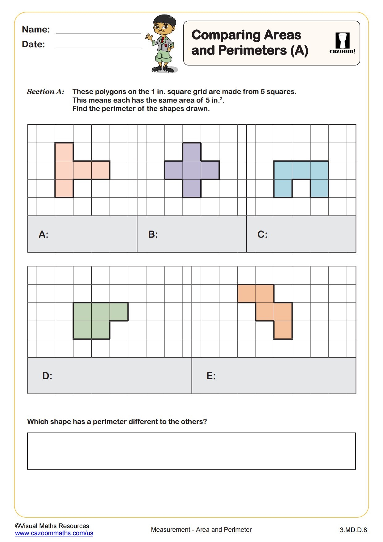 Comparing Areas And Perimeters A Fun And Engaging 3rd Grade PDF Worksheets