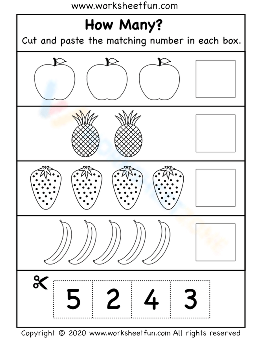 numbers 1 10 cut and paste