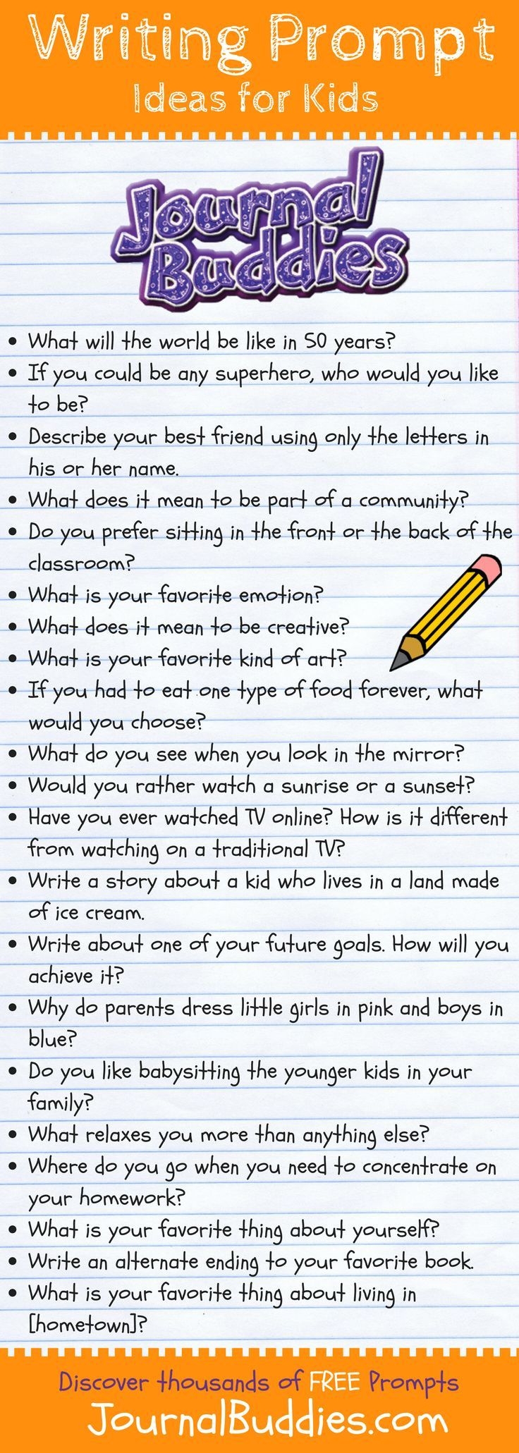 fun writing prompts for kids