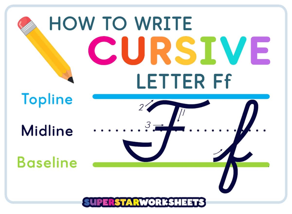 how to make a cursive f