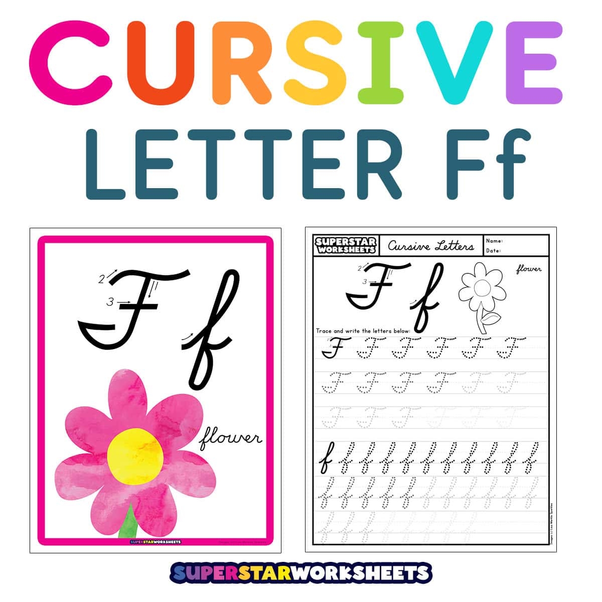 cursive of capital f