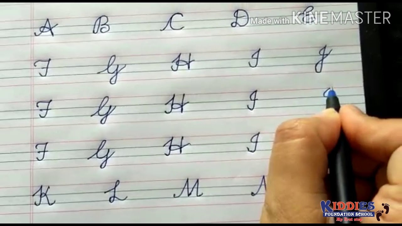 Cursive Writing Capital Letters Beginners YouTube