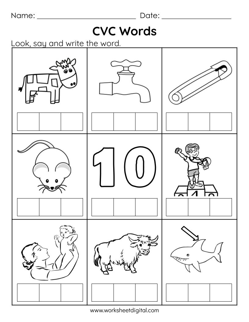 worksheets for kindergarteners