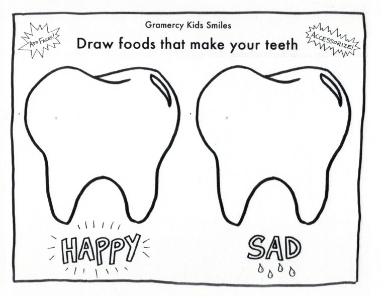 Dental Hygiene Worksheets For Kids Gramercy Kids Smiles