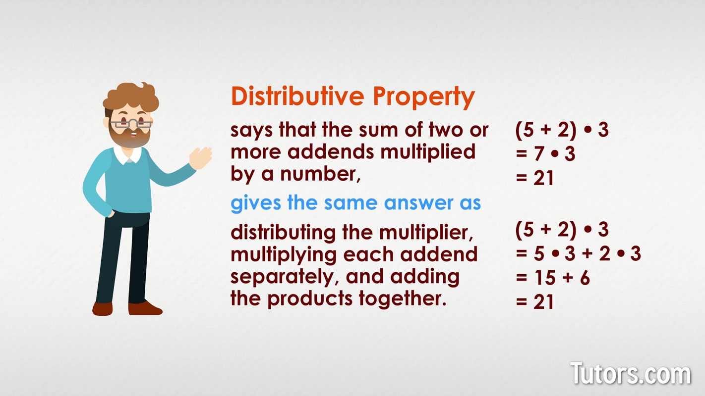 how to do distributive property