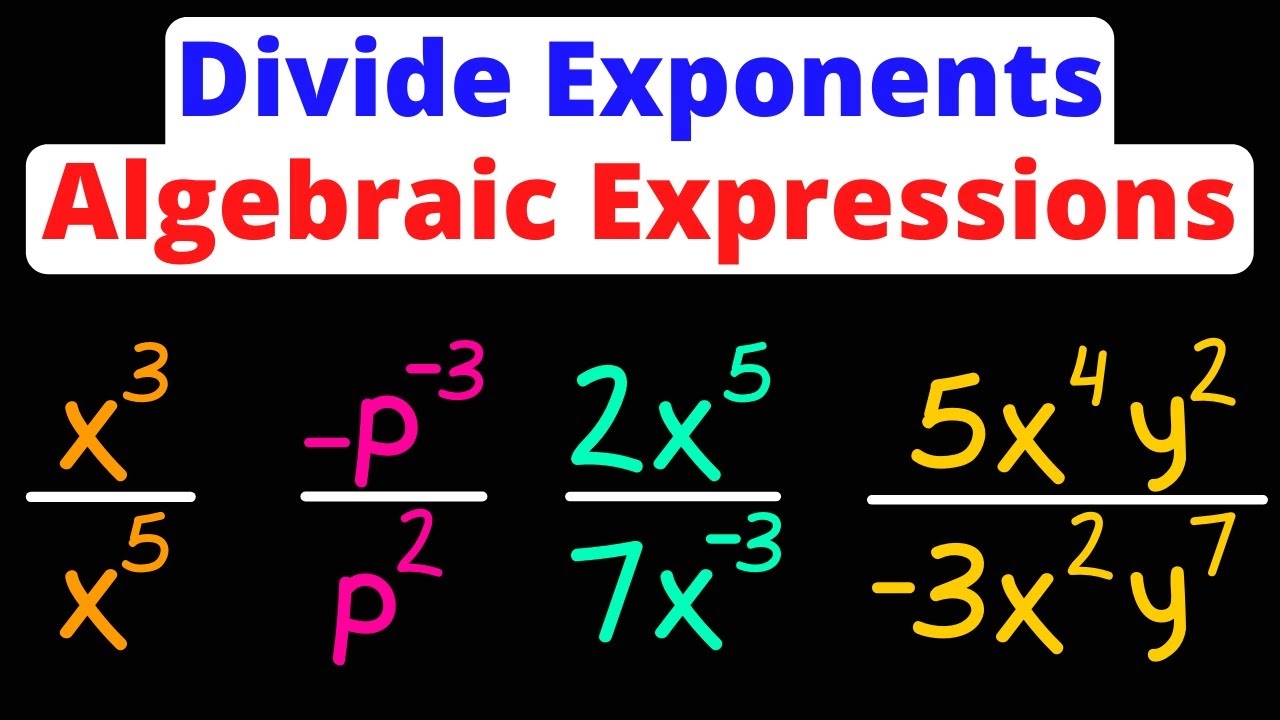 how to divide exponents
