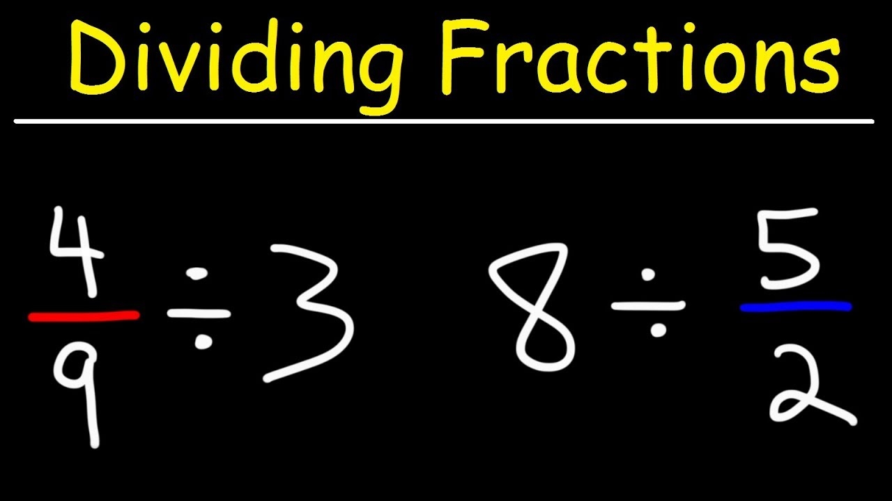 Dividing Fractions With Whole Numbers The Simple Way YouTube