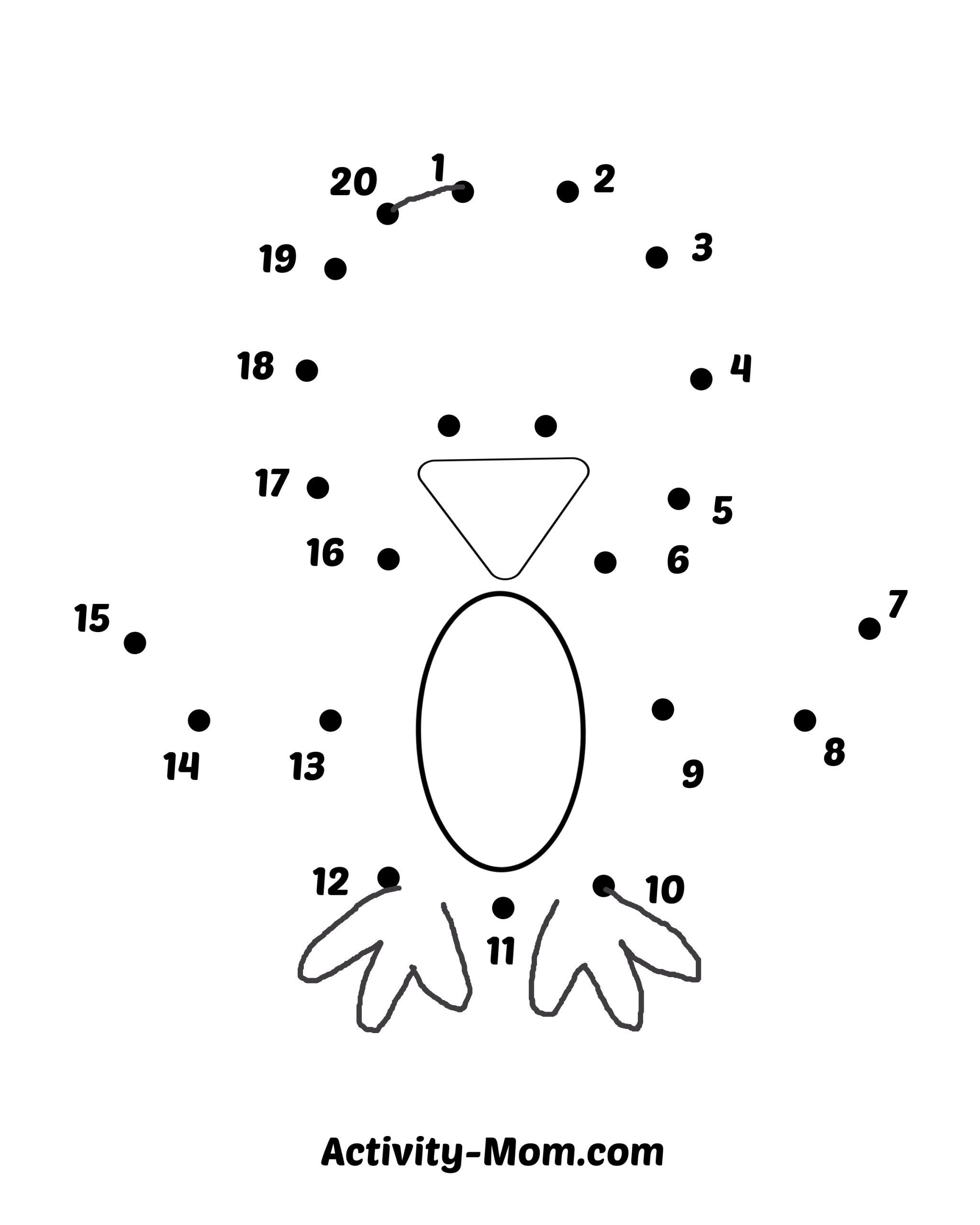 join the dots worksheets for kindergarten