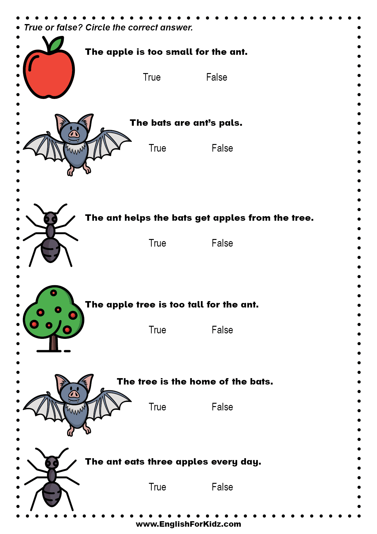 kindergarten printable worksheets reading