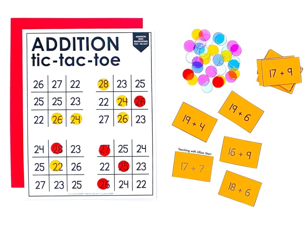 addition 2 digit numbers with regrouping