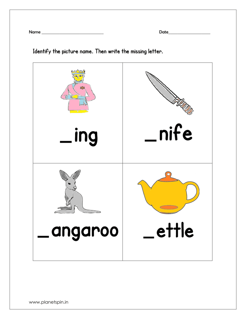 Fill In The Blanks With The Correct Letters Planetspin in