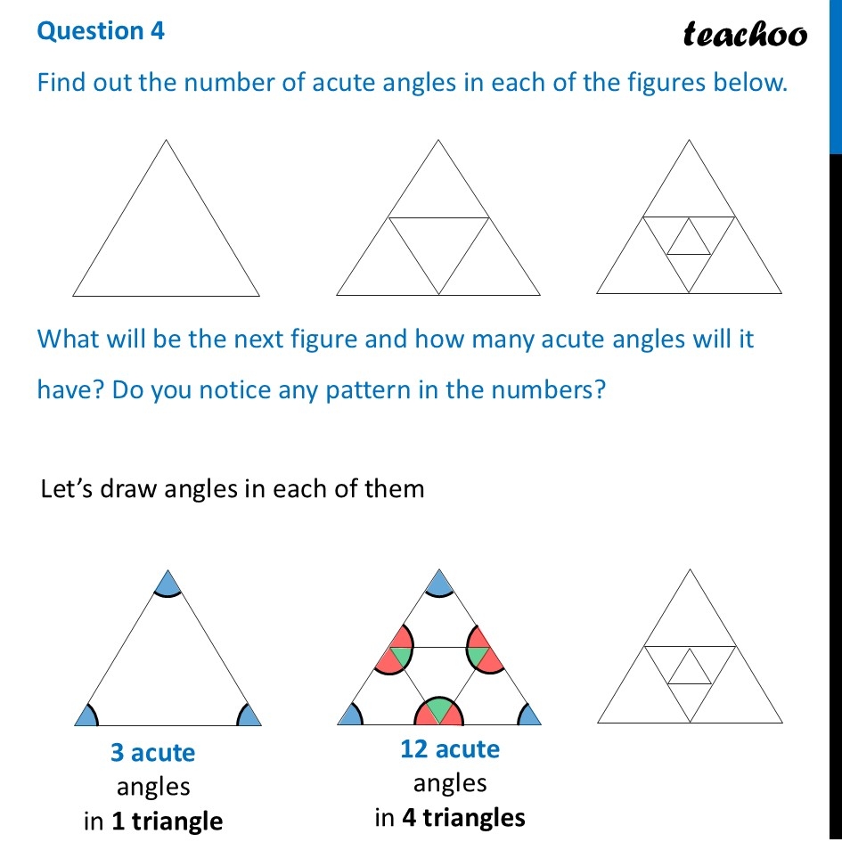 Find Out The Number Of Acute Angles In Each Of The Figures Below 