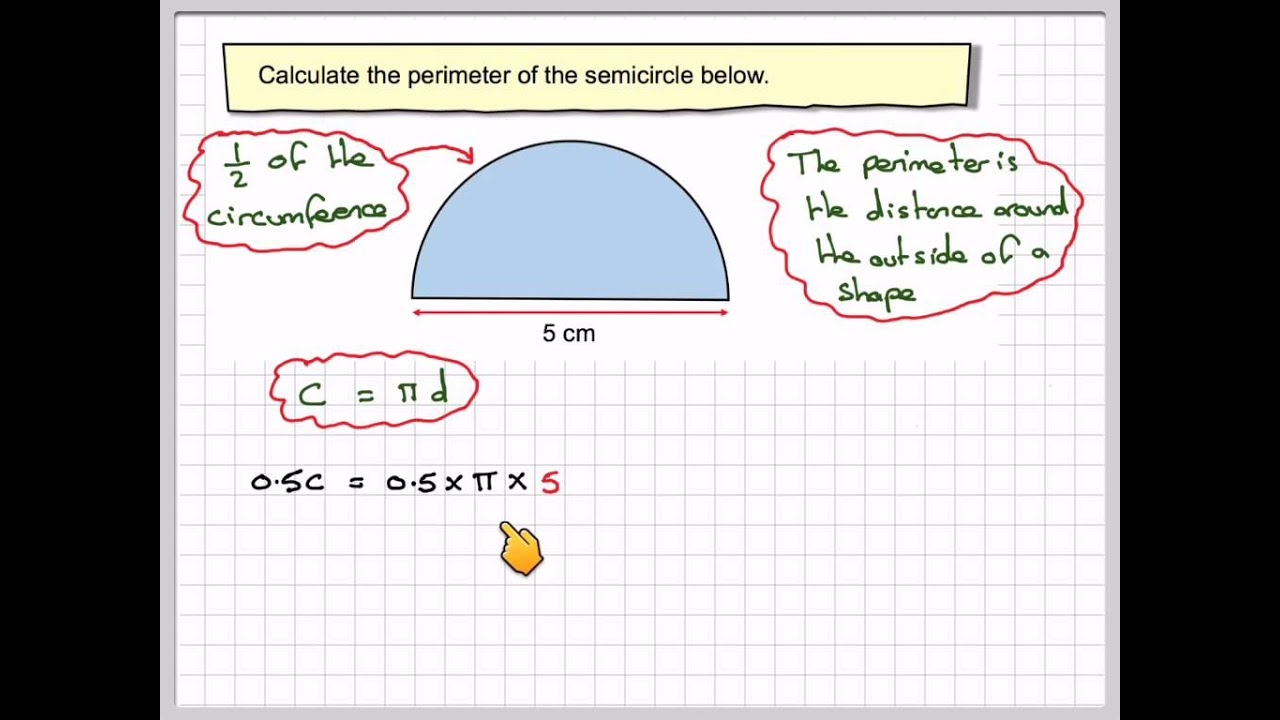 perimeter of a semi circle