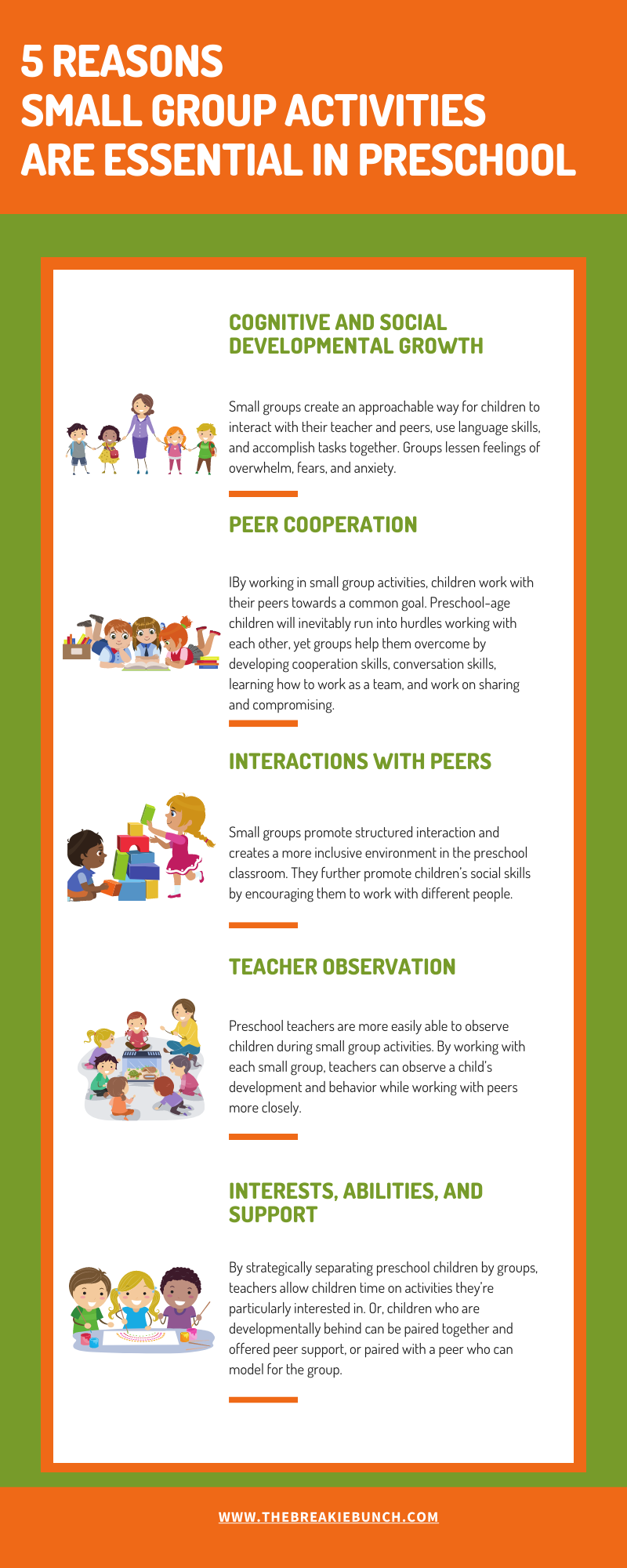 Five Reasons Why Small Group Activities Are Important For Preschool The Breakie Bunch Learning Center