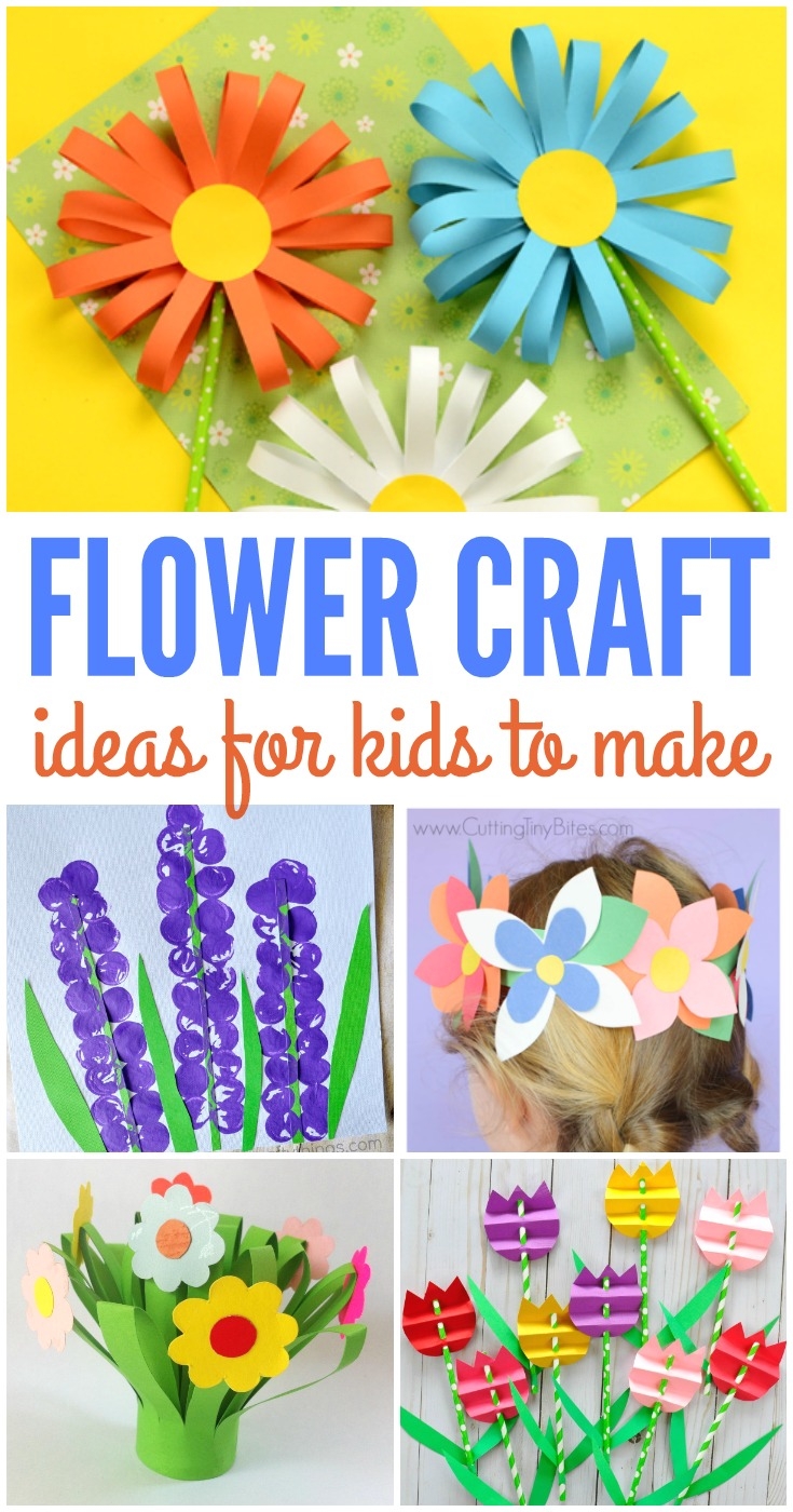Flower Crafts For Kids Kreative In Kinder