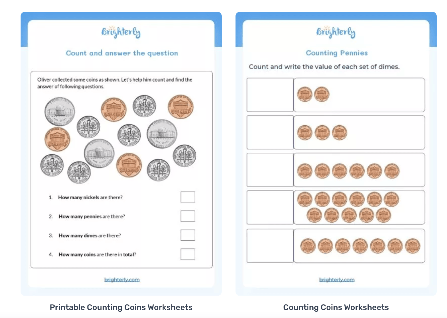 coin addition worksheets