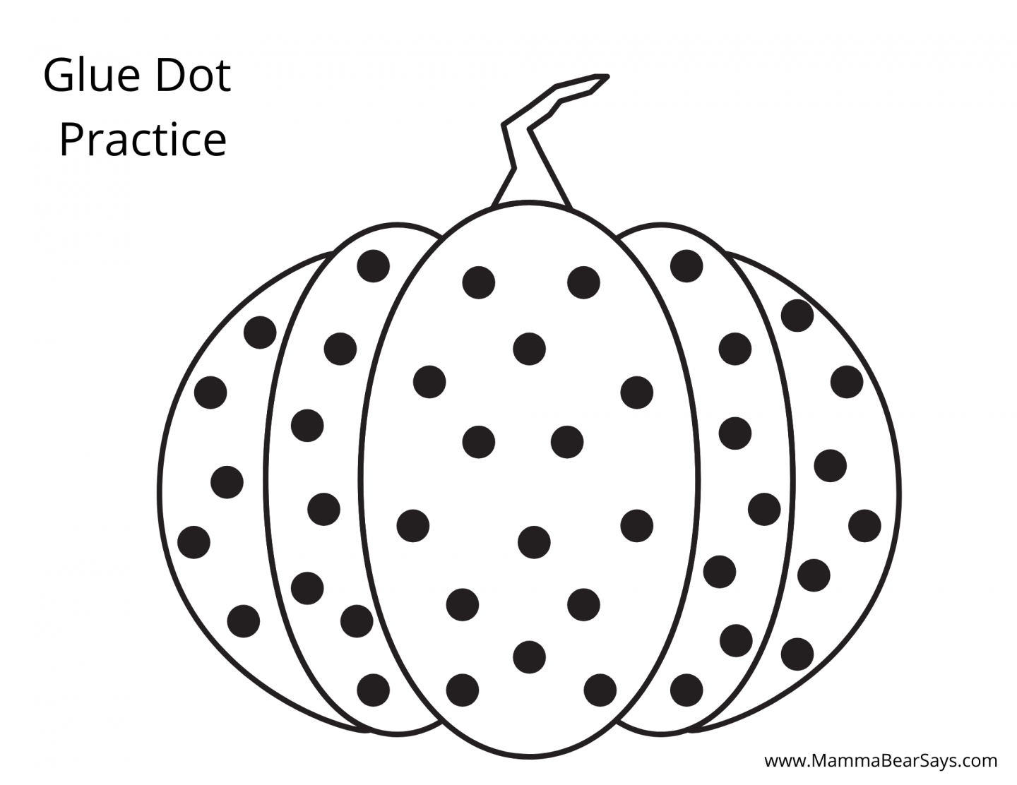 FREE Glue Dot Practice Halloween Worksheet Karen s Castle Blog