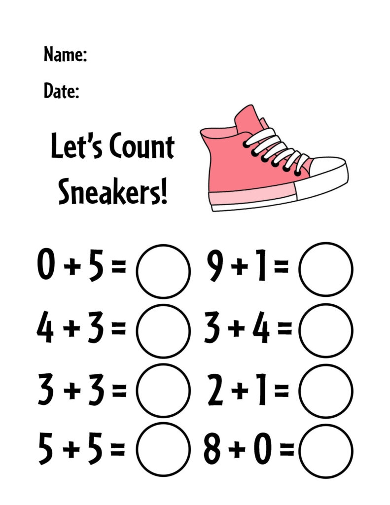 easy kindergarten addition worksheets