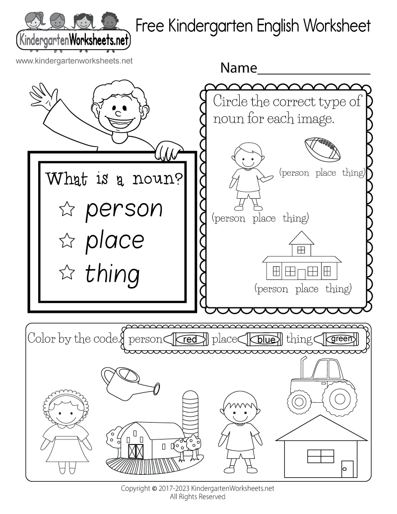 printable worksheets for kindergarten pdf