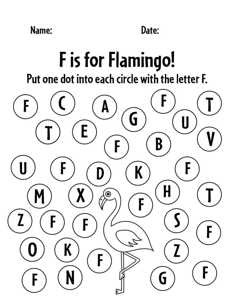 letter f worksheets