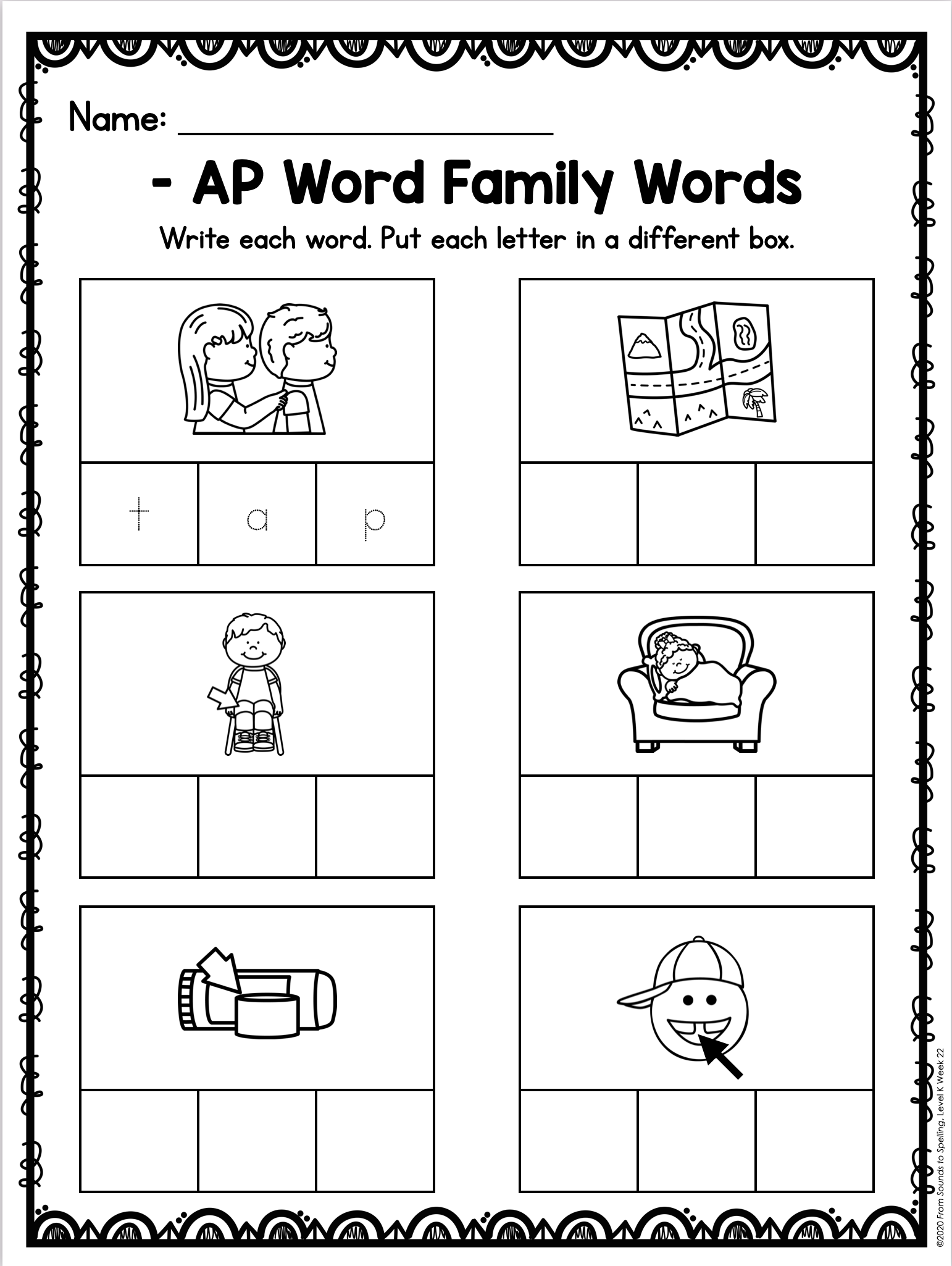 phonics worksheets for kindergarten printable free