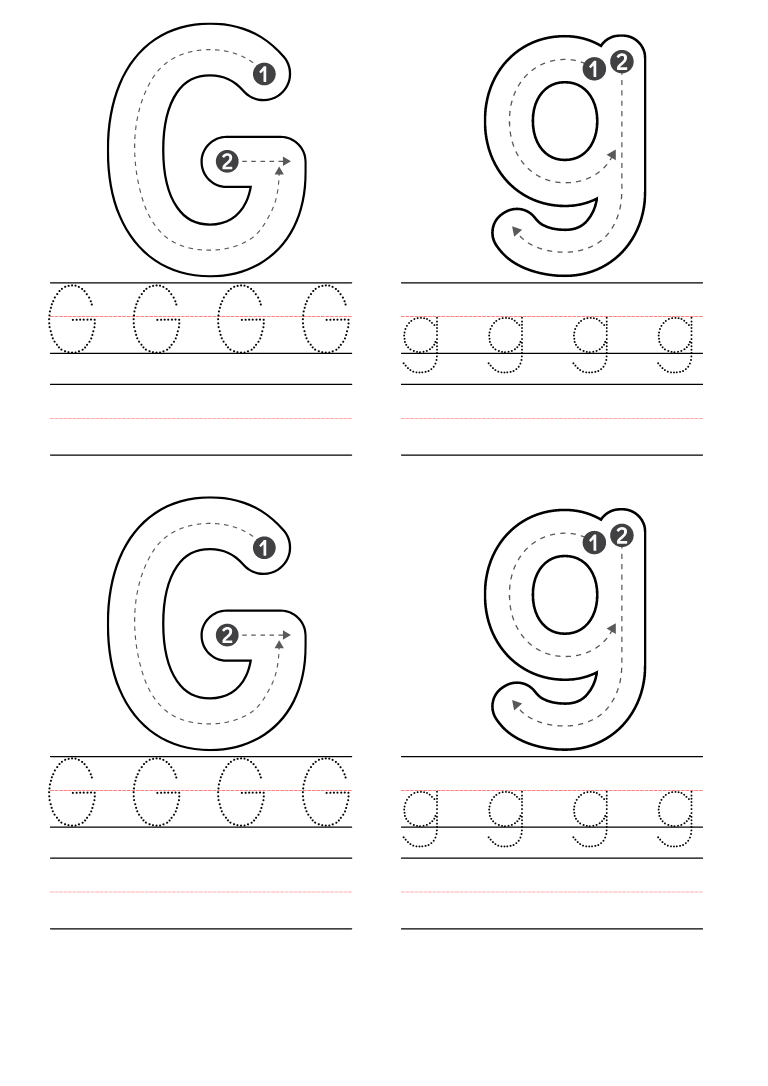 letter g worksheet