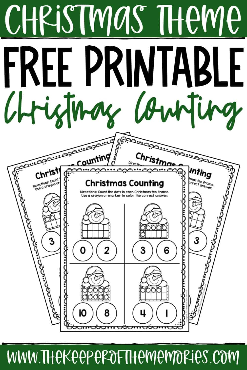 free printable christmas worksheets for preschoolers