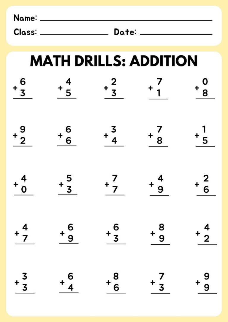 Free Printable Customizable Math Worksheet Templates Canva