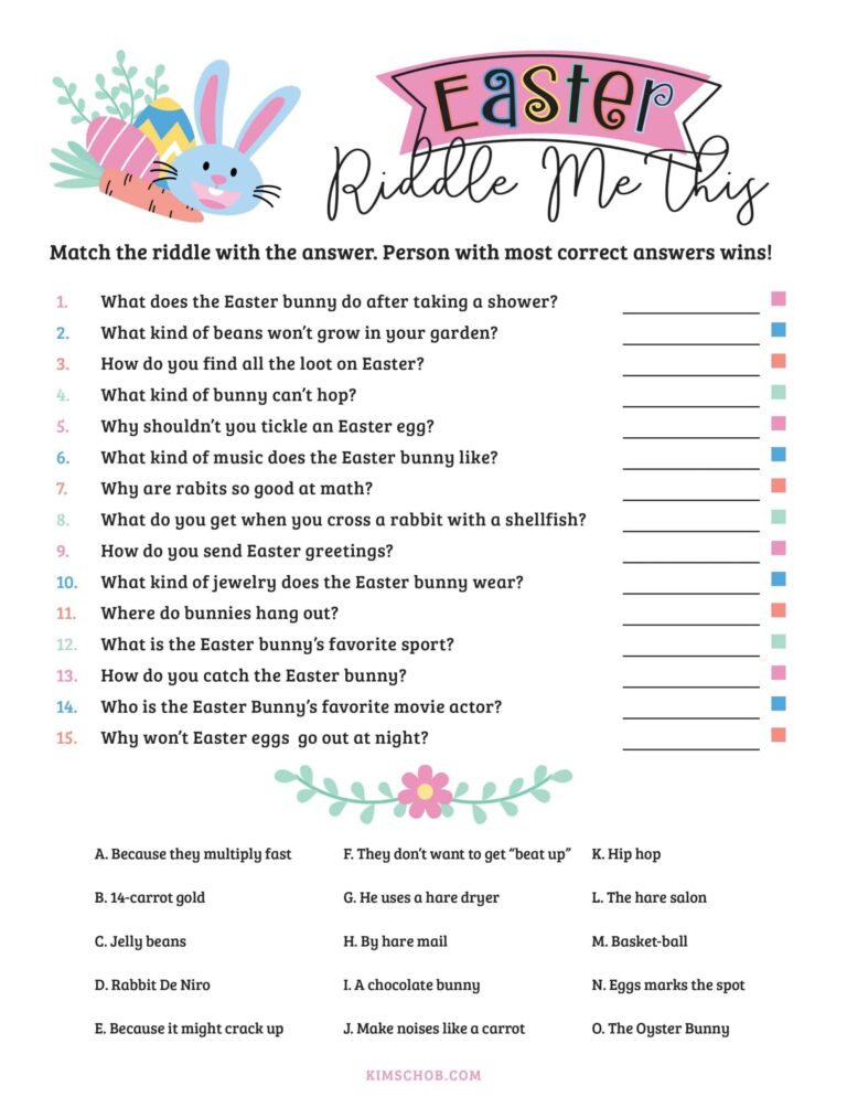 Free Printable Easter Games For Kids Kim Schob