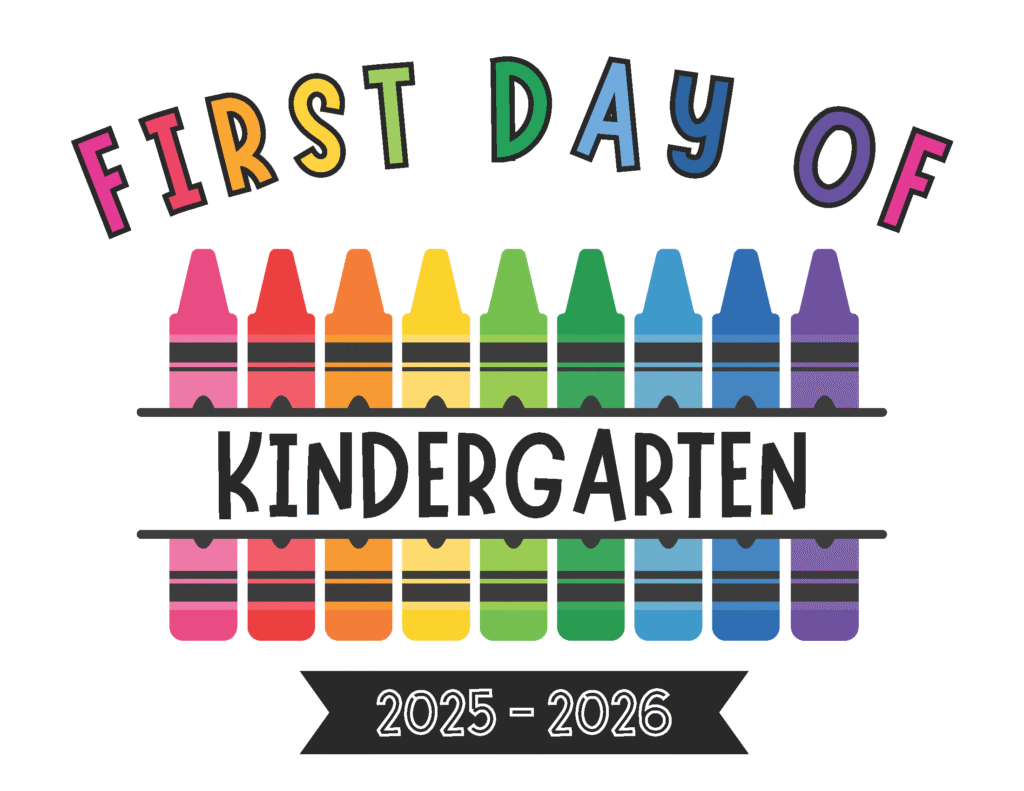 first day of kindergarten printable