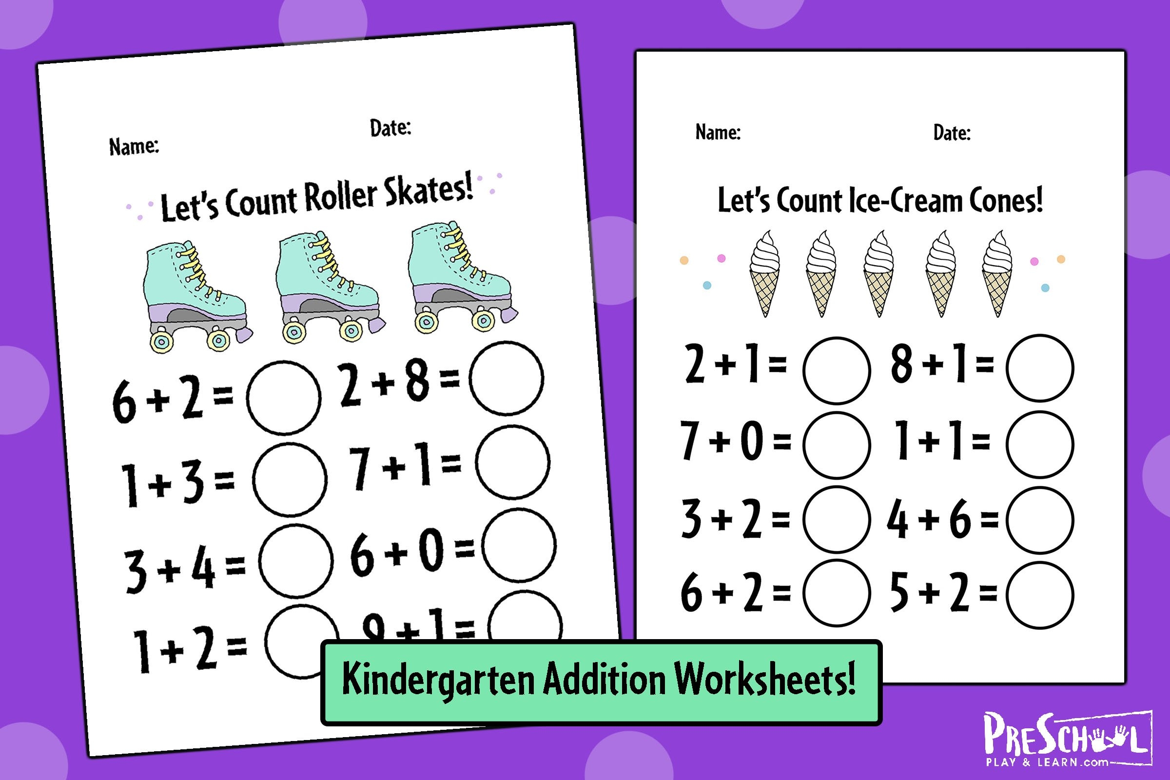 kindergarten addition worksheets free