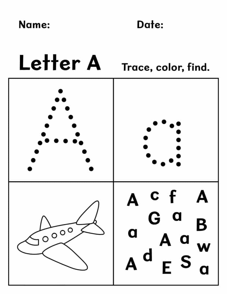 printable worksheets for 3 year olds