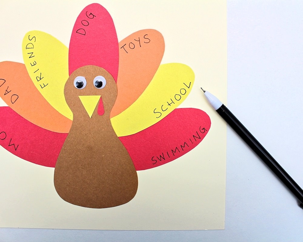 feathers for turkey template