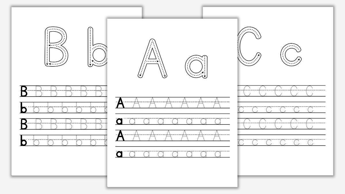 upper and lowercase printable alphabet letters