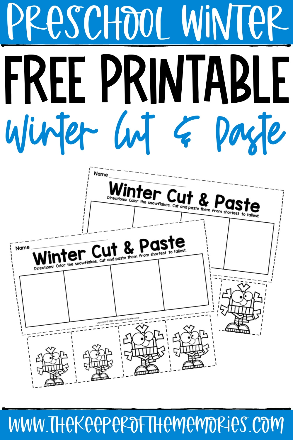 free printable winter preschool worksheets