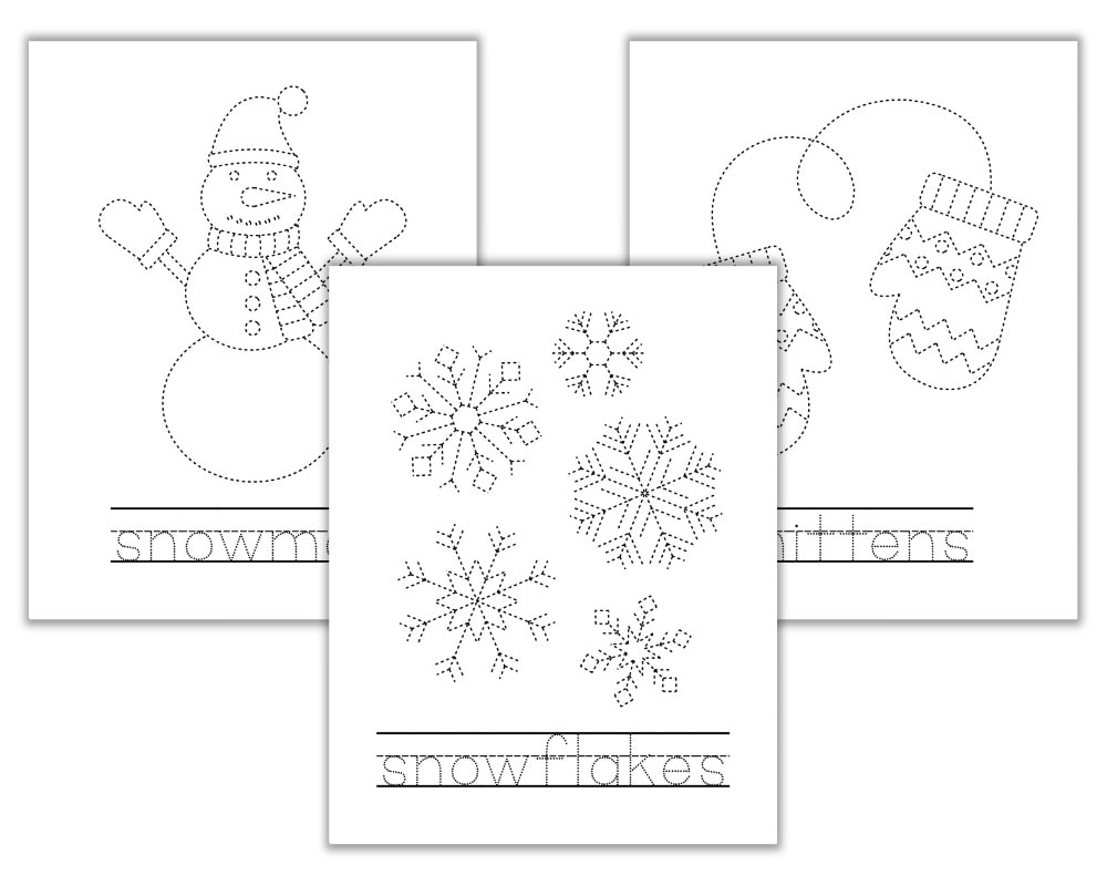 kindergarten winter worksheets printable
