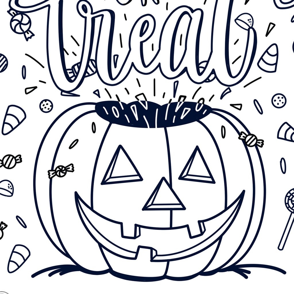 free printable halloween pages