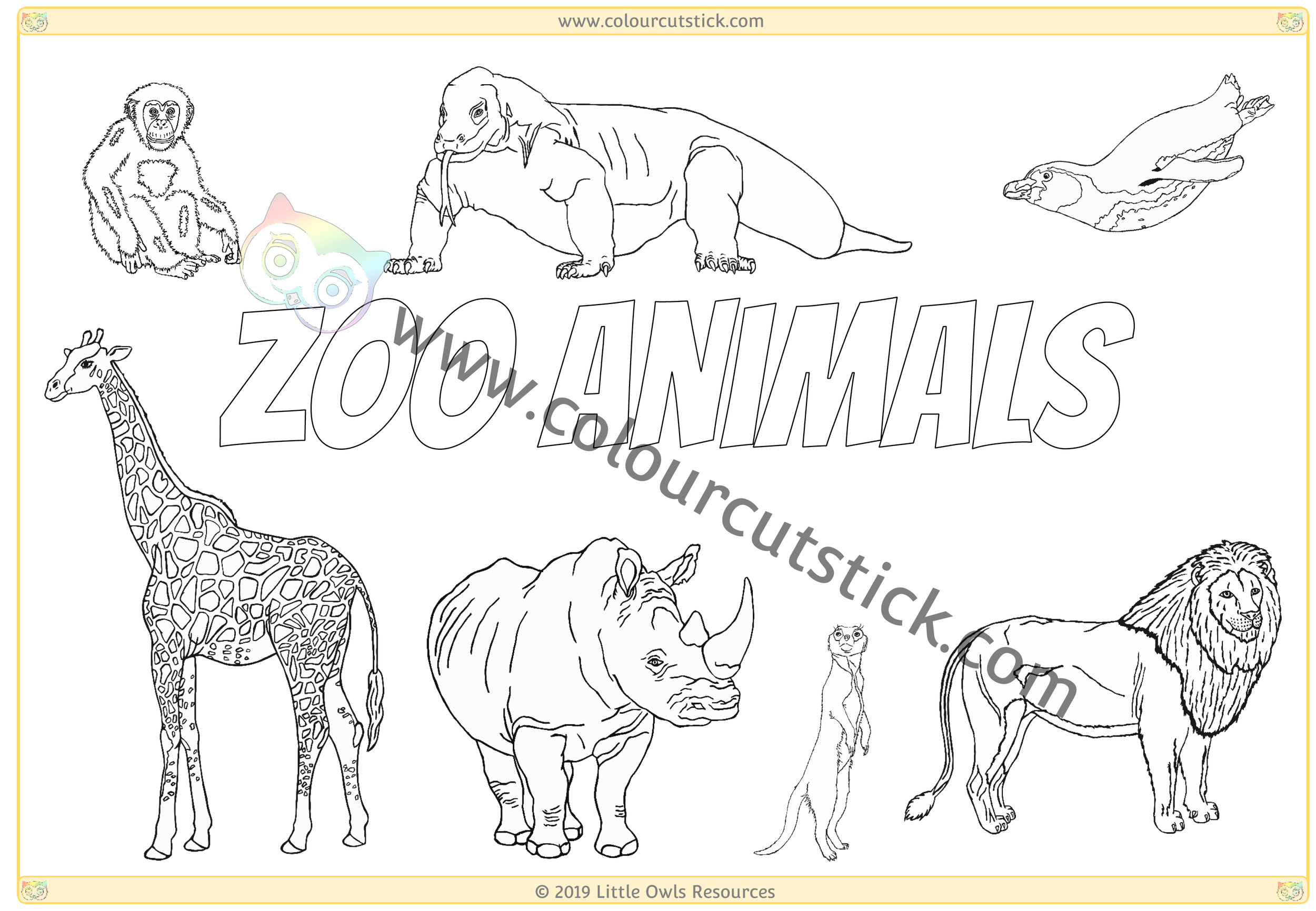 FREE Zoo Animals Colouring Coloring Pages For Children Kids Toddlers Preschoolers Early Years Colour Cut Stick FREE Colouring Activities FREE Zoo Animals Colouring Coloring Pages For Children Kids Toddlers Preschoolers Early Years Colour Cut Stick FREE Colouring Activities