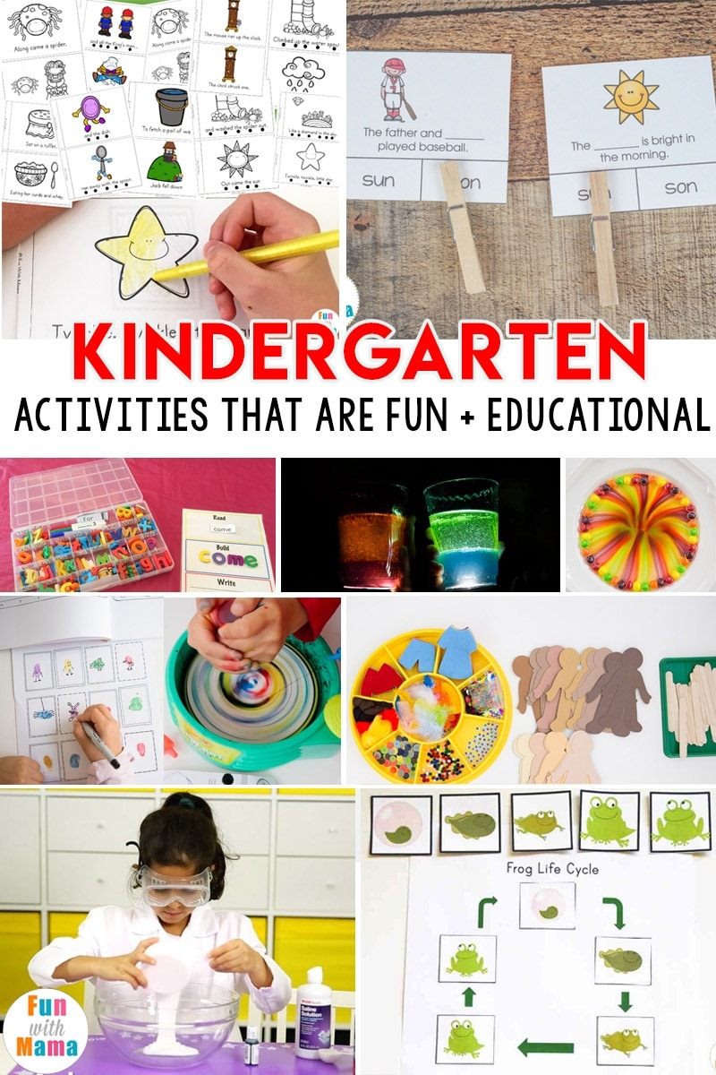 FUN Kindergarten Activities Fun With Mama