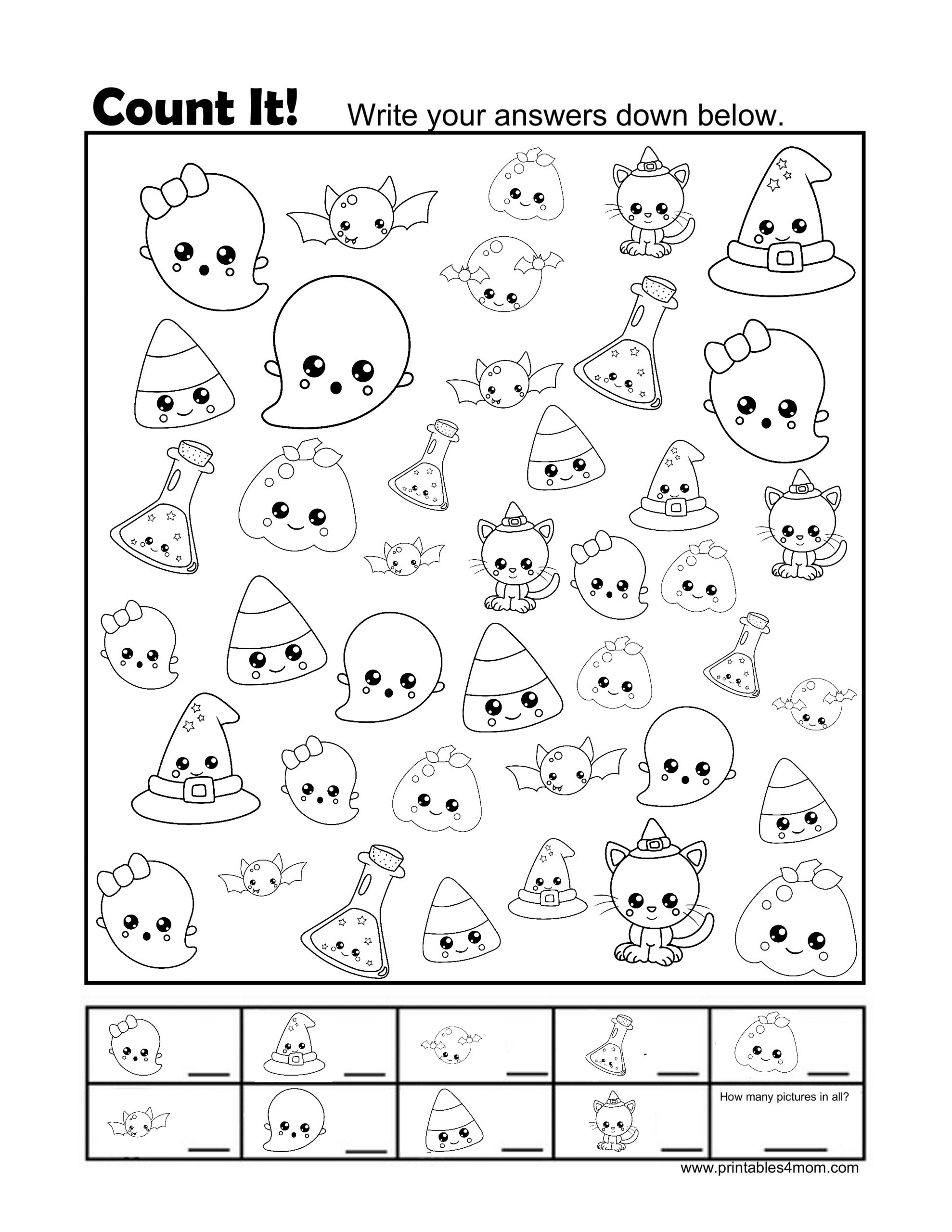 free halloween printable activities
