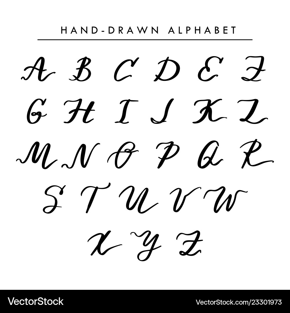capital a in cursive