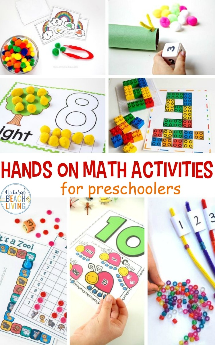 Hands On Math Activities For Preschool And Kindergarten Natural Beach Living