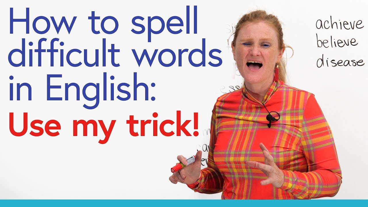 How I Remember The Spelling Of Difficult Words YouTube