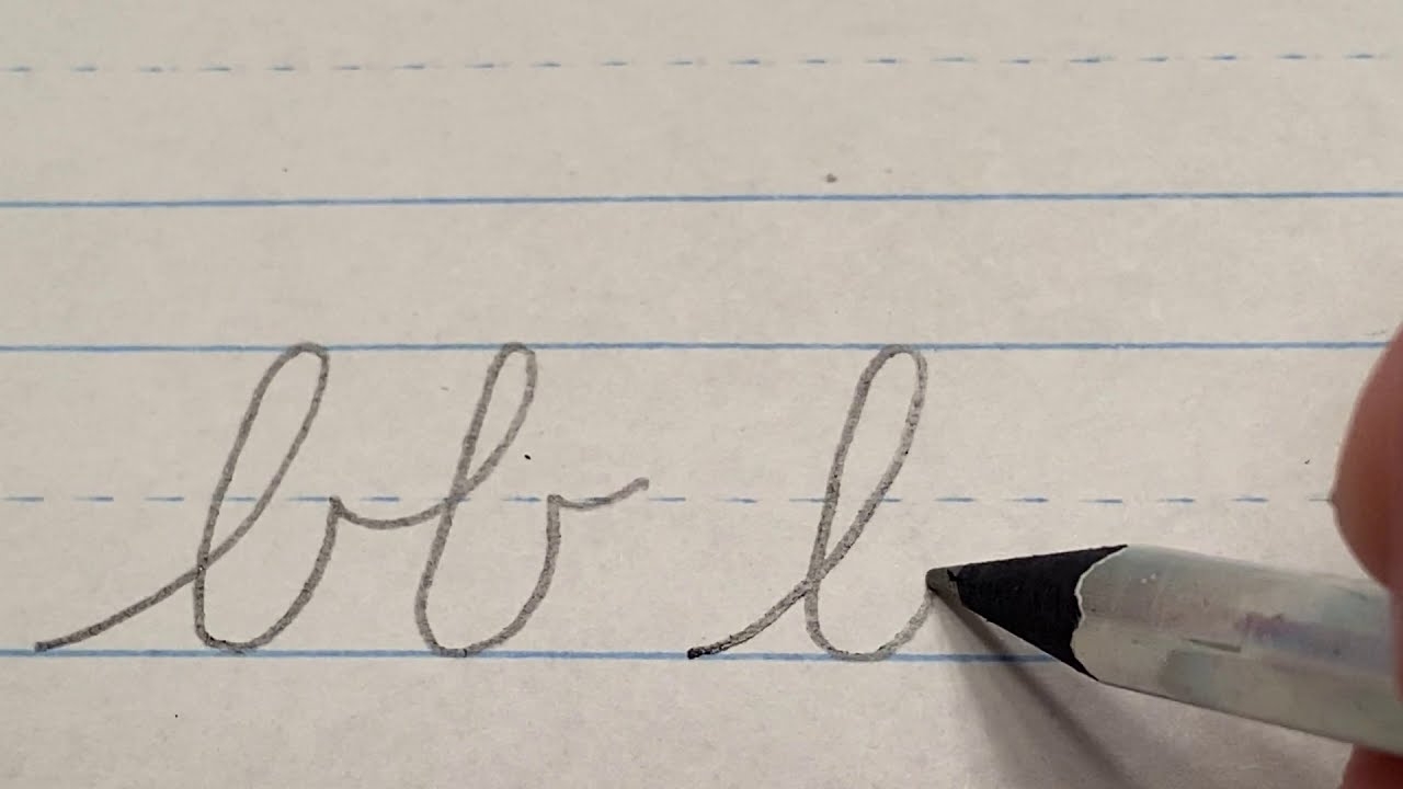 b in cursive lowercase
