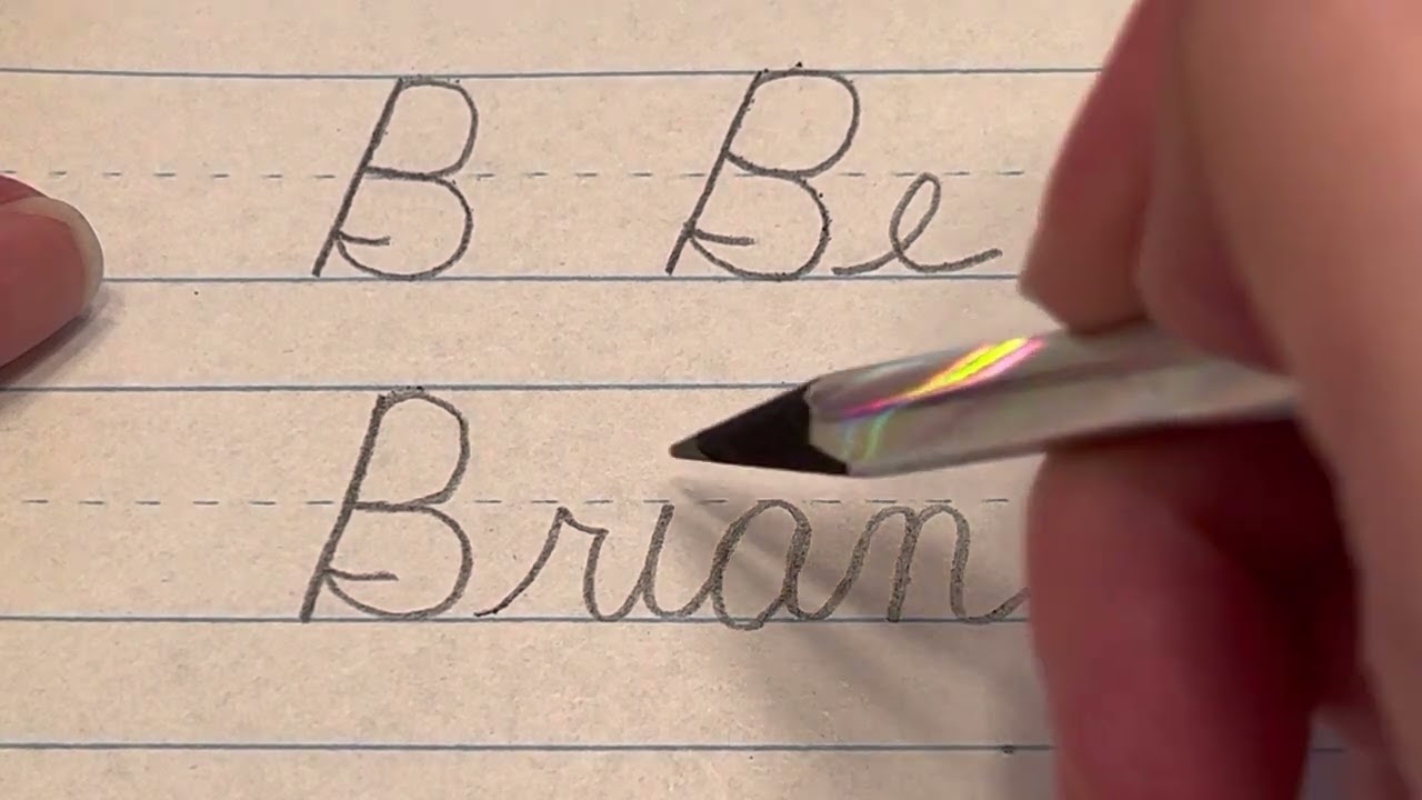 How To Connect Cursive Capital B YouTube