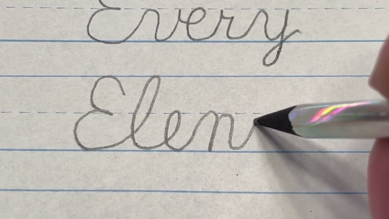 How To Connect Cursive Capital E YouTube