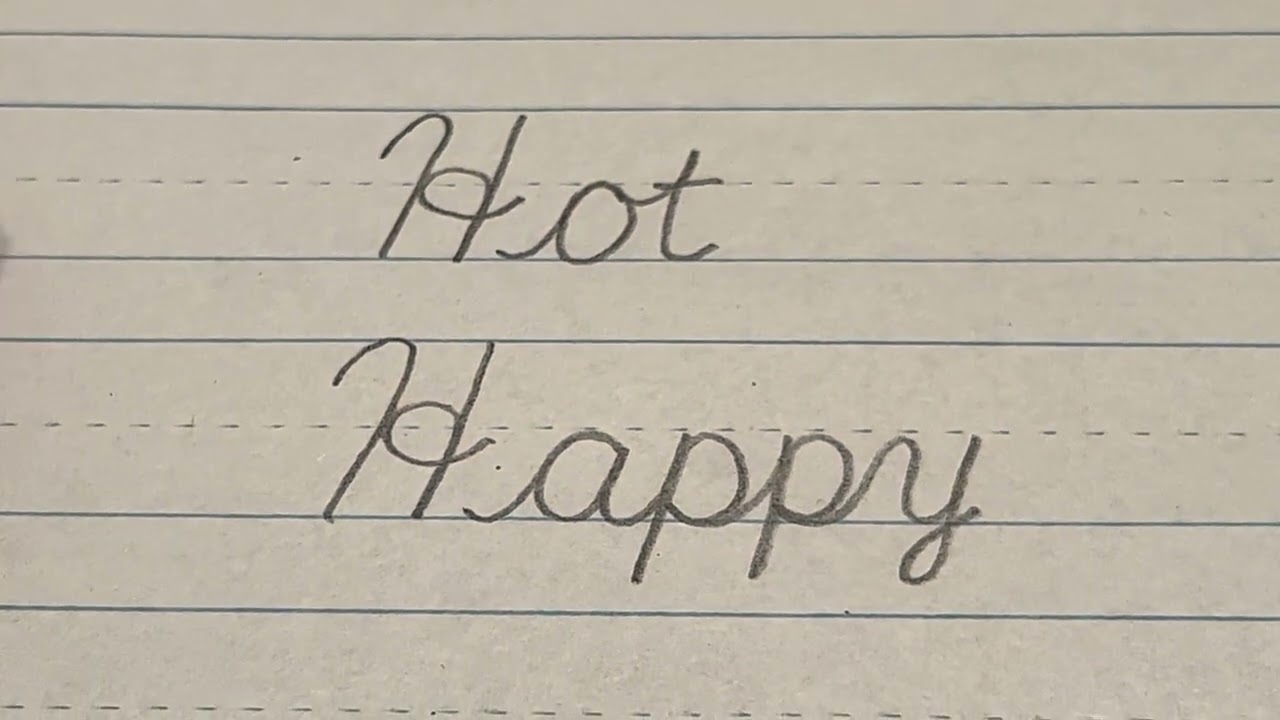 How To Connect Cursive Capital H YouTube