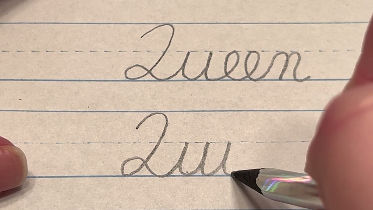 How To Connect Cursive Capital Q YouTube