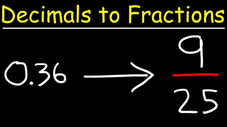 How To Convert Decimals To Fractions YouTube